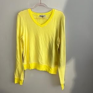 Buttercup yellow WILDFOX v neck sweatshirt!
